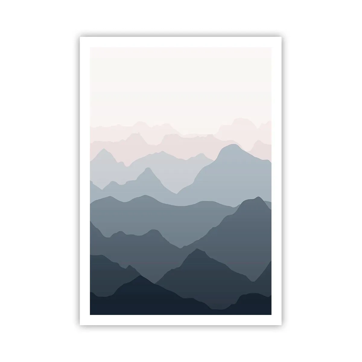 Poster - Wellen der Berge - 70x100 cm