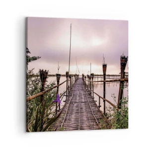 Bild auf Leinwand - Leinwandbild - Frieden und Ruhe Asiens - 60x60 cm