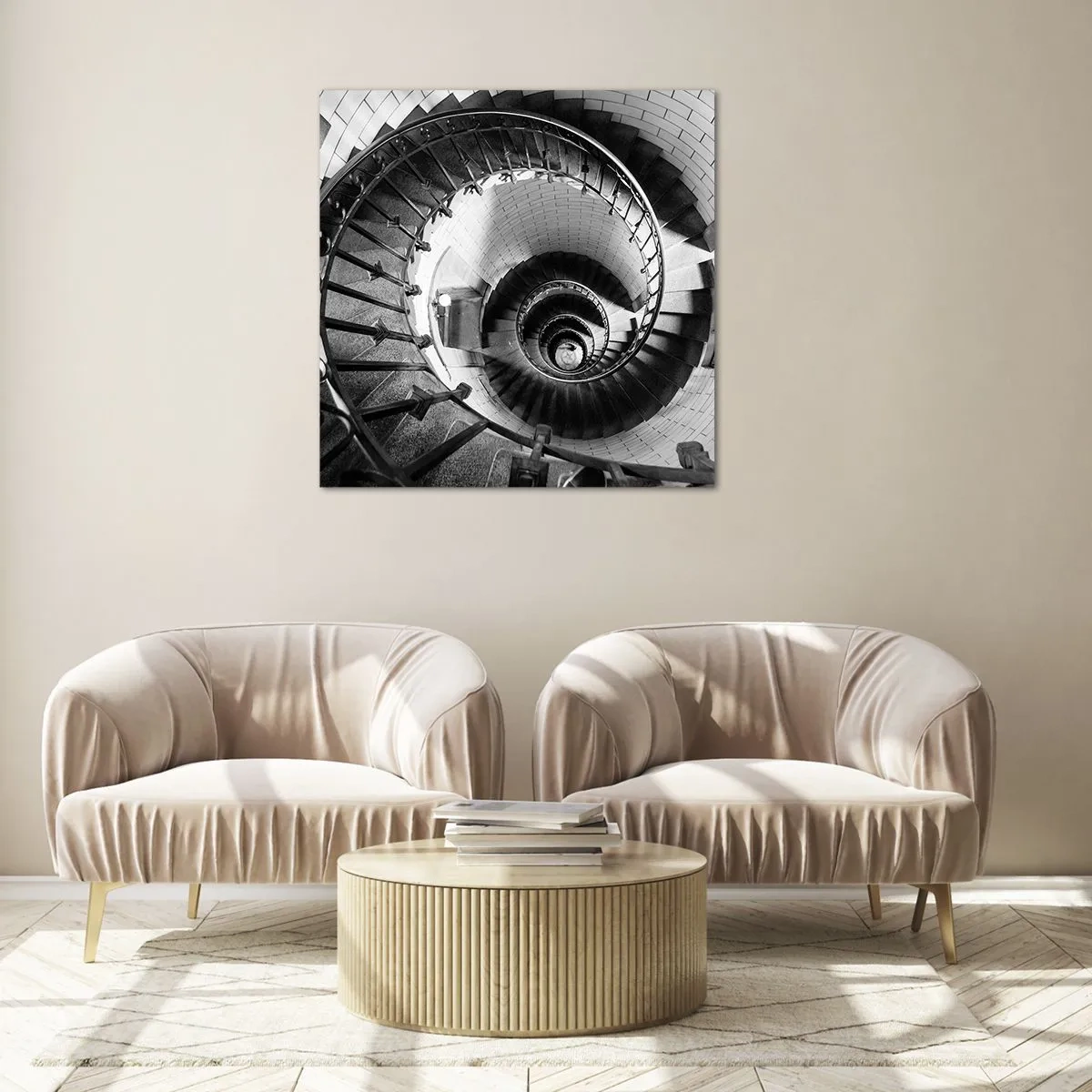 Glasbild - Bild auf glas - Höher und höher - 40x40 cm