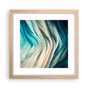 Poster in einem Rahmen aus heller Eiche - Blaue Unersättlichkeit - 30x30 cm