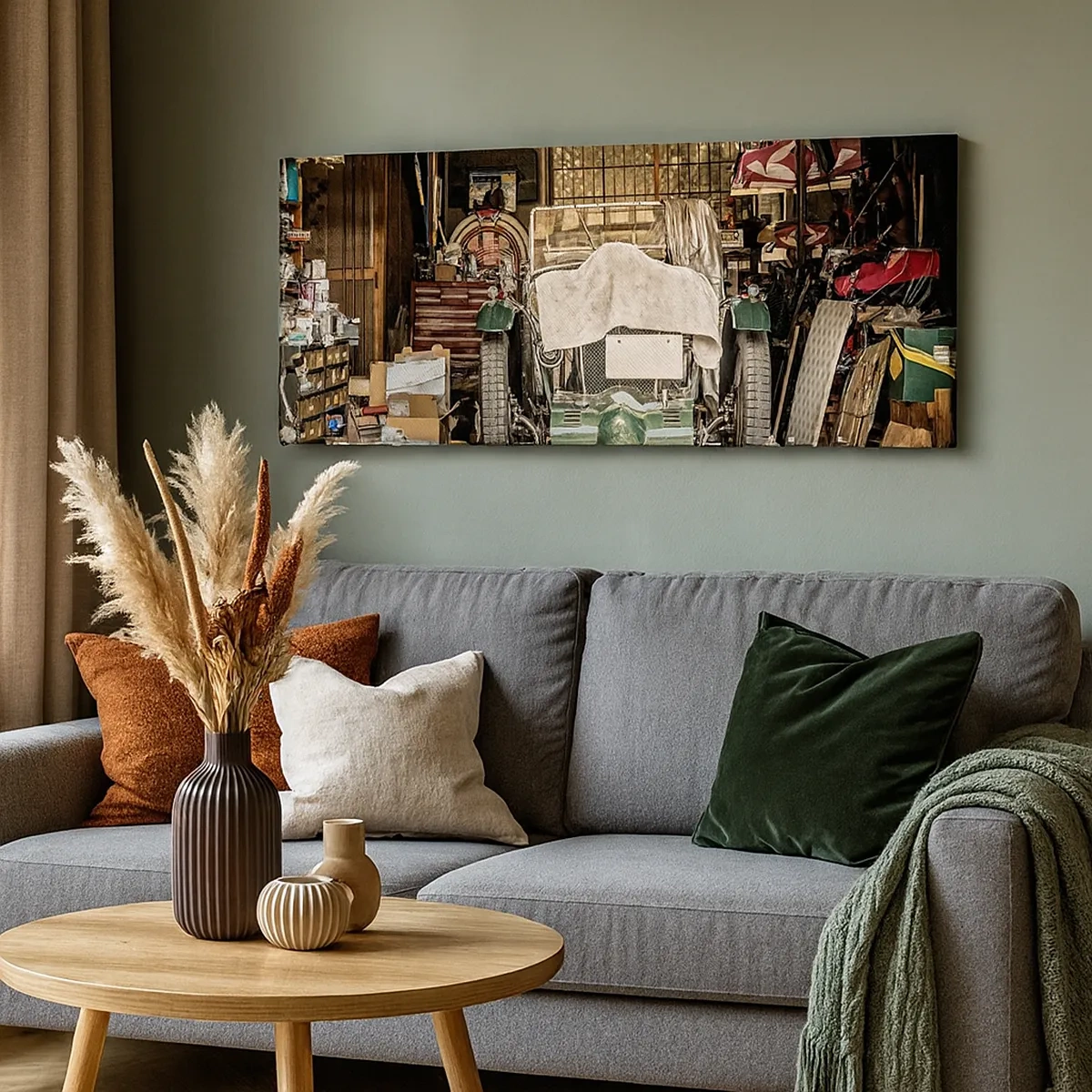 Bild auf Leinwand - Leinwandbild - Zurück in die Vergangenheit - 30x30 cm