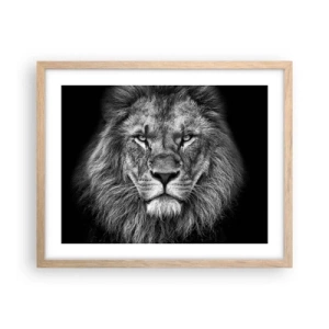 Poster in einem Rahmen aus heller Eiche - Im Krönungsgewand - 50x40 cm