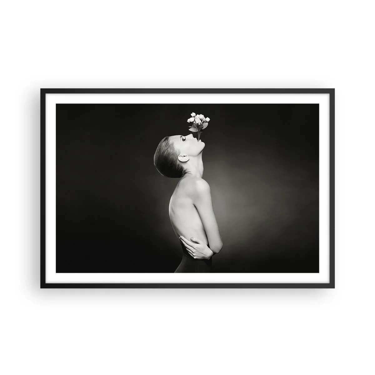 Poster in einem schwarzem Rahmen - Exzentrische Eleganz - 91x61 cm