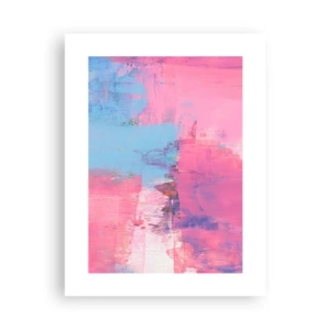 Poster - Rosa, Blau und eine Prise Licht - 30x40 cm