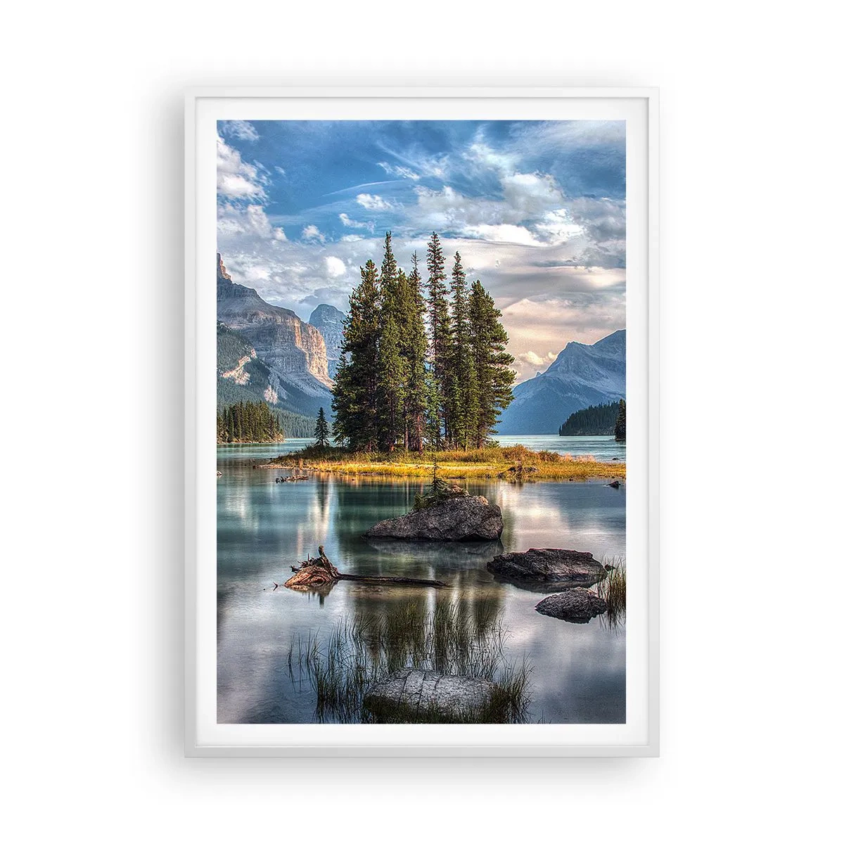 Poster in einem weißen Rahmen - An dem tollen und sauberen Wasser ... - 70x100 cm