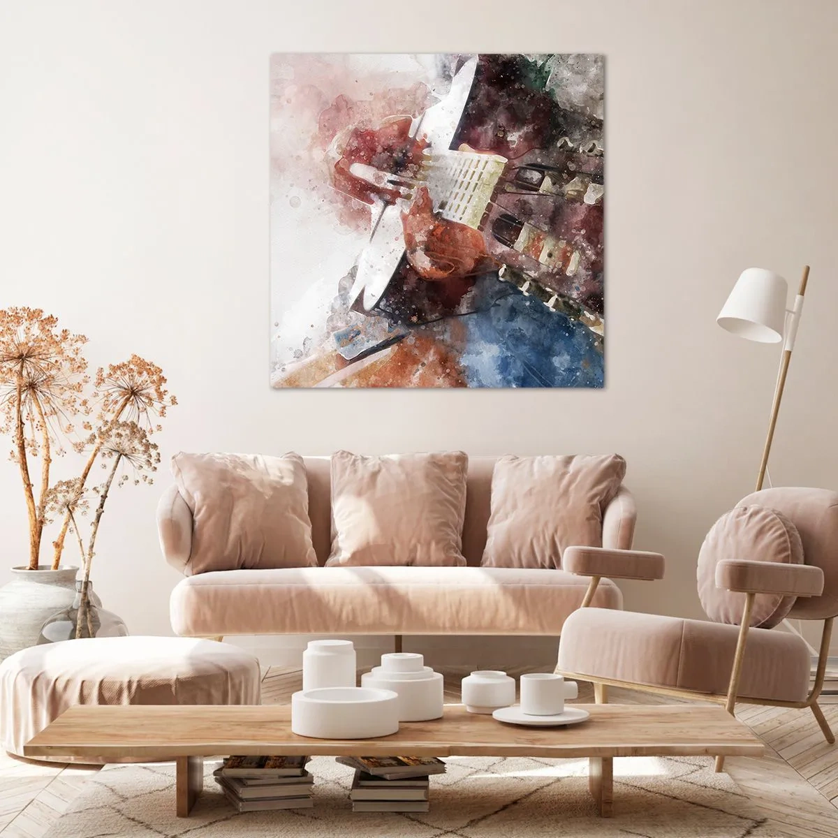 Bild auf Leinwand - Leinwandbild - Und was halten Sie davon? - 50x50 cm