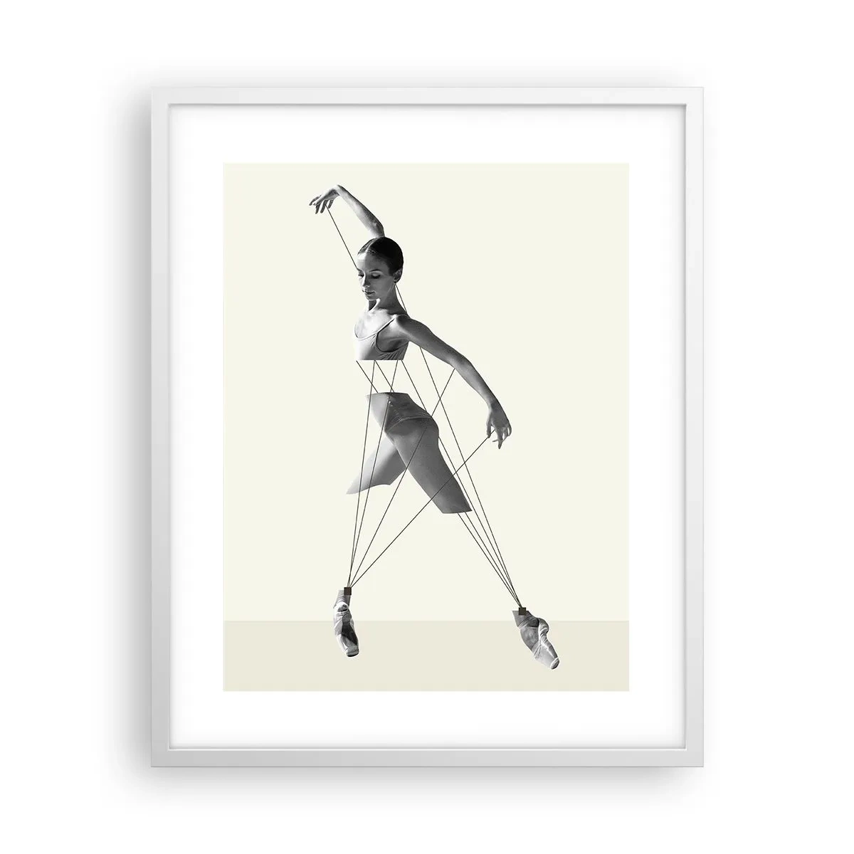 Poster in einem weißen Rahmen - Im Theater der Welt - 40x50 cm