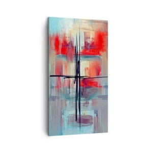 Bild auf Leinwand - Leinwandbild - Landschaft in einer unbekannten Dimension - 45x80 cm