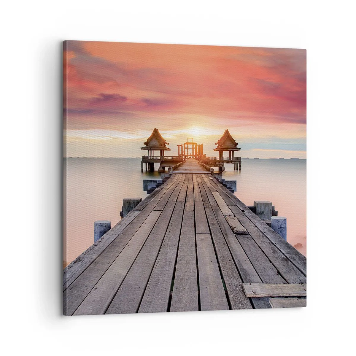 Bild auf Leinwand - Leinwandbild - Westen im Osten - 60x60 cm