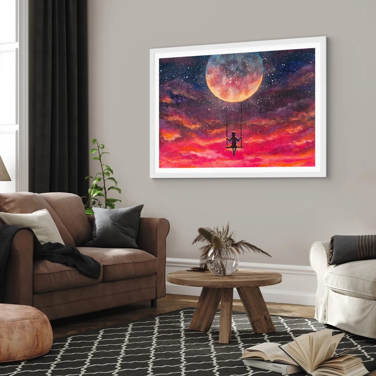 Poster in einem weißen Rahmen - Traum - 40x30 cm