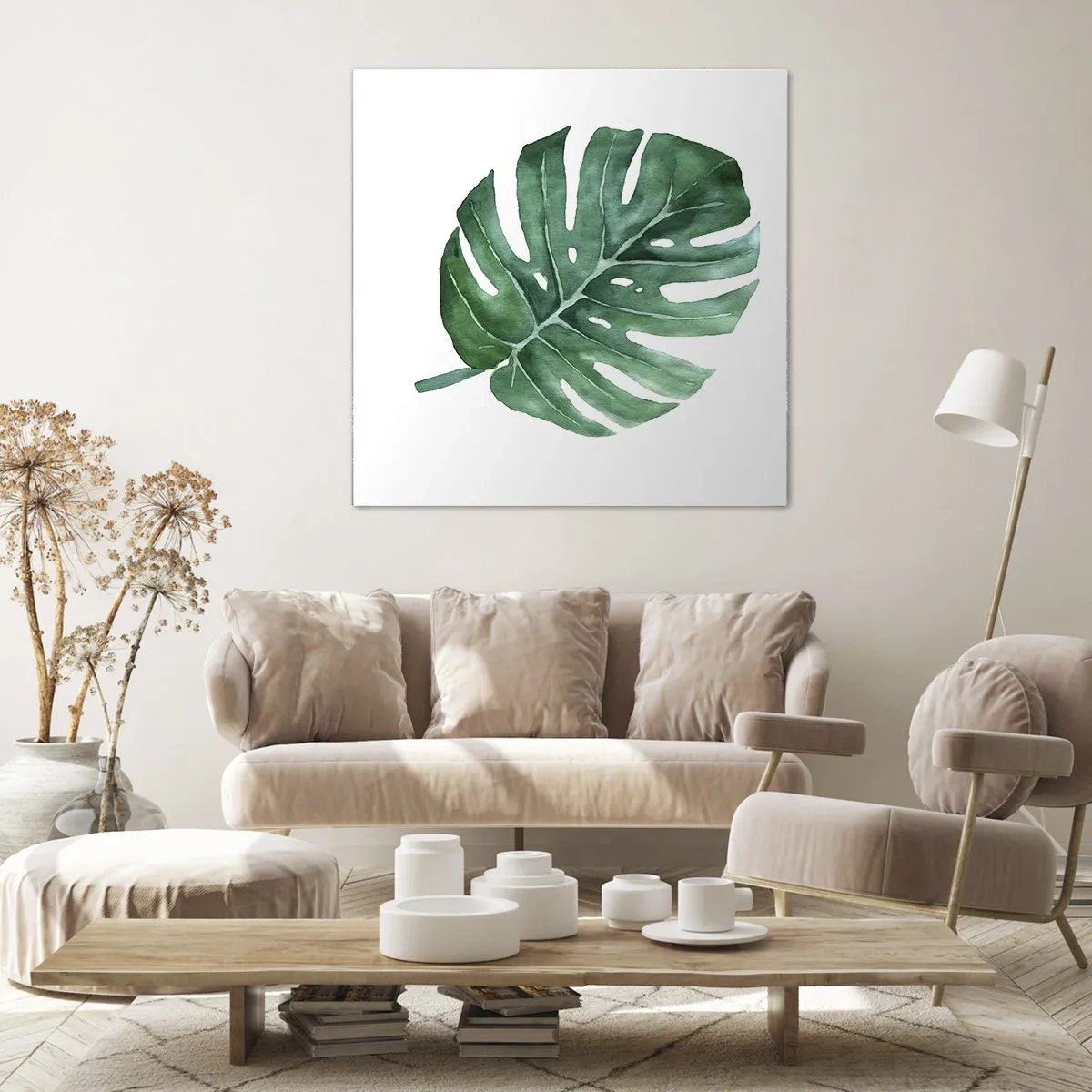 Bild auf Leinwand - Leinwandbild - Grünes Konzept - 40x40 cm