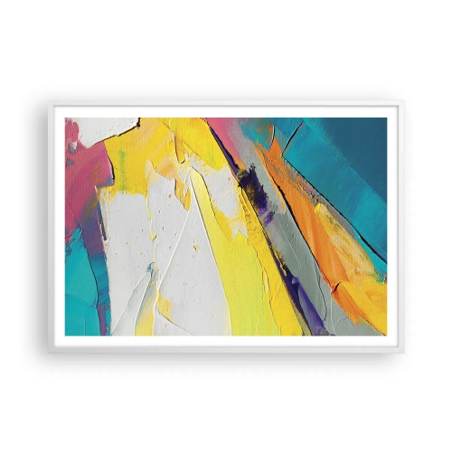 Poster in einem weißen Rahmen - Die Anatomie des Lichts - 100x70 cm