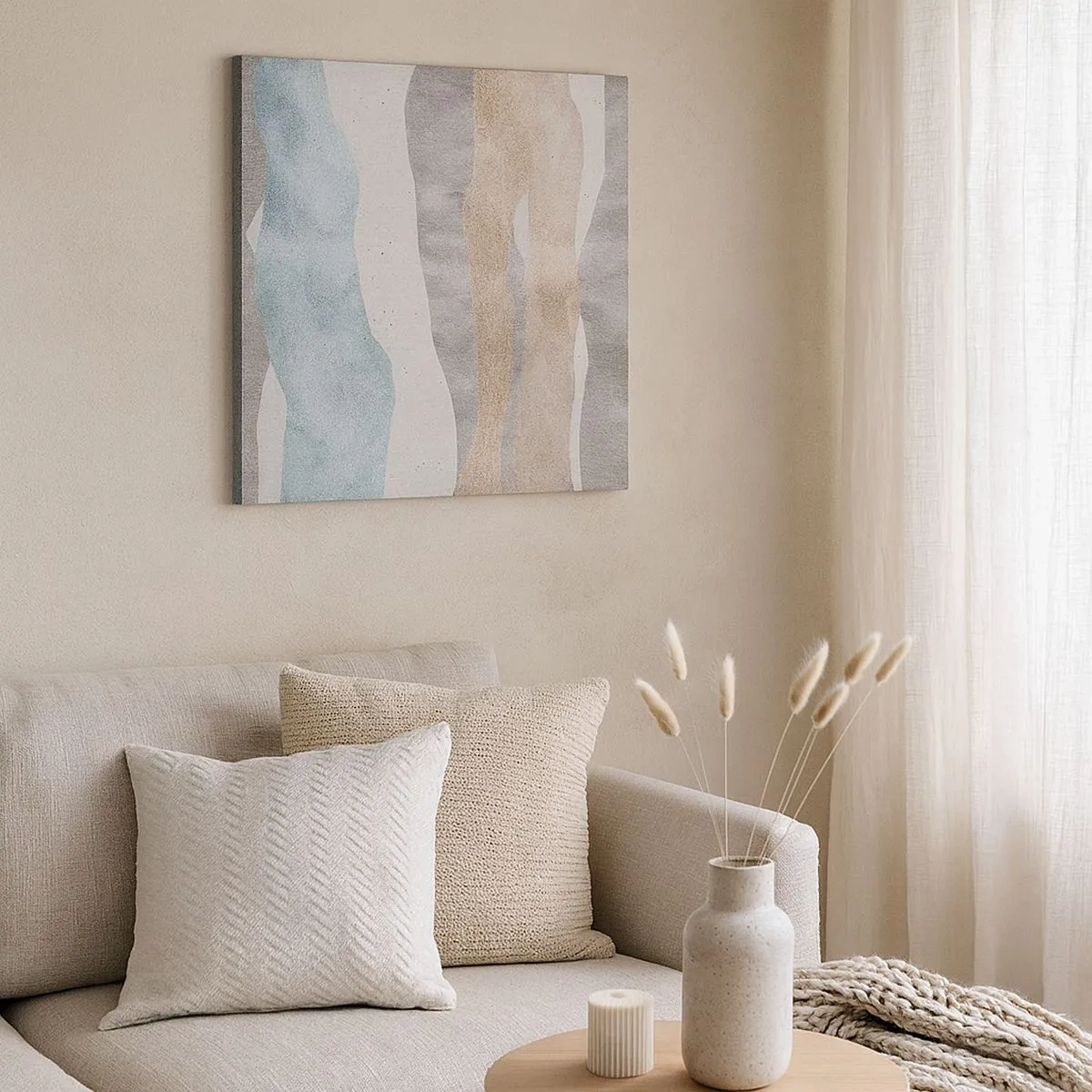 Bild auf Leinwand - Leinwandbild - Studie über Nähe - 30x30 cm