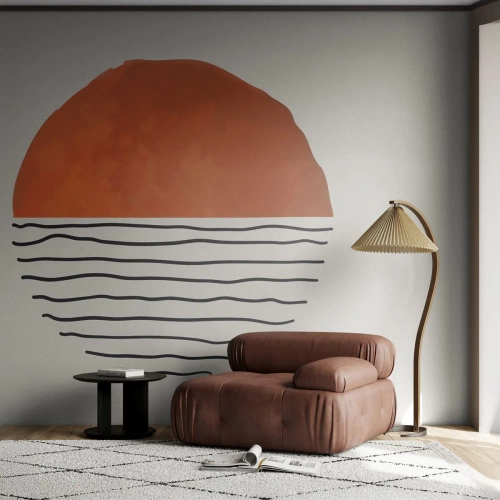 Selbstklebende Fototapete Deluxe Sticker - Im japanischen Klima - Abstraktion, Stück, Minimalismus - 450x315 cm