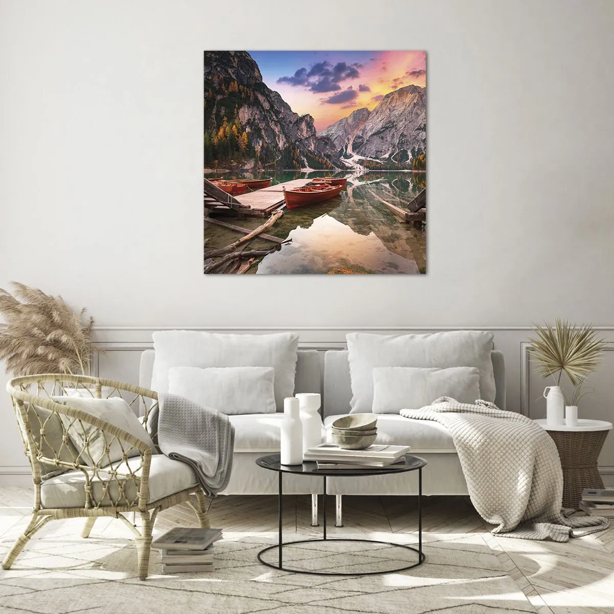 Glasbild - Bild auf glas - Versprechen des Tages - 50x50 cm