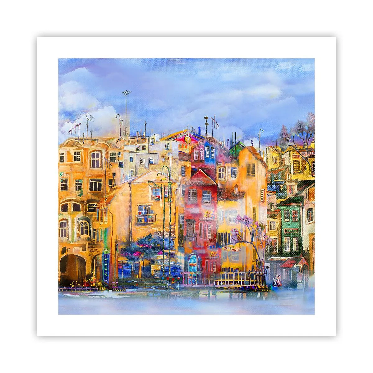 Poster - Wir sind zusammen - 50x50 cm