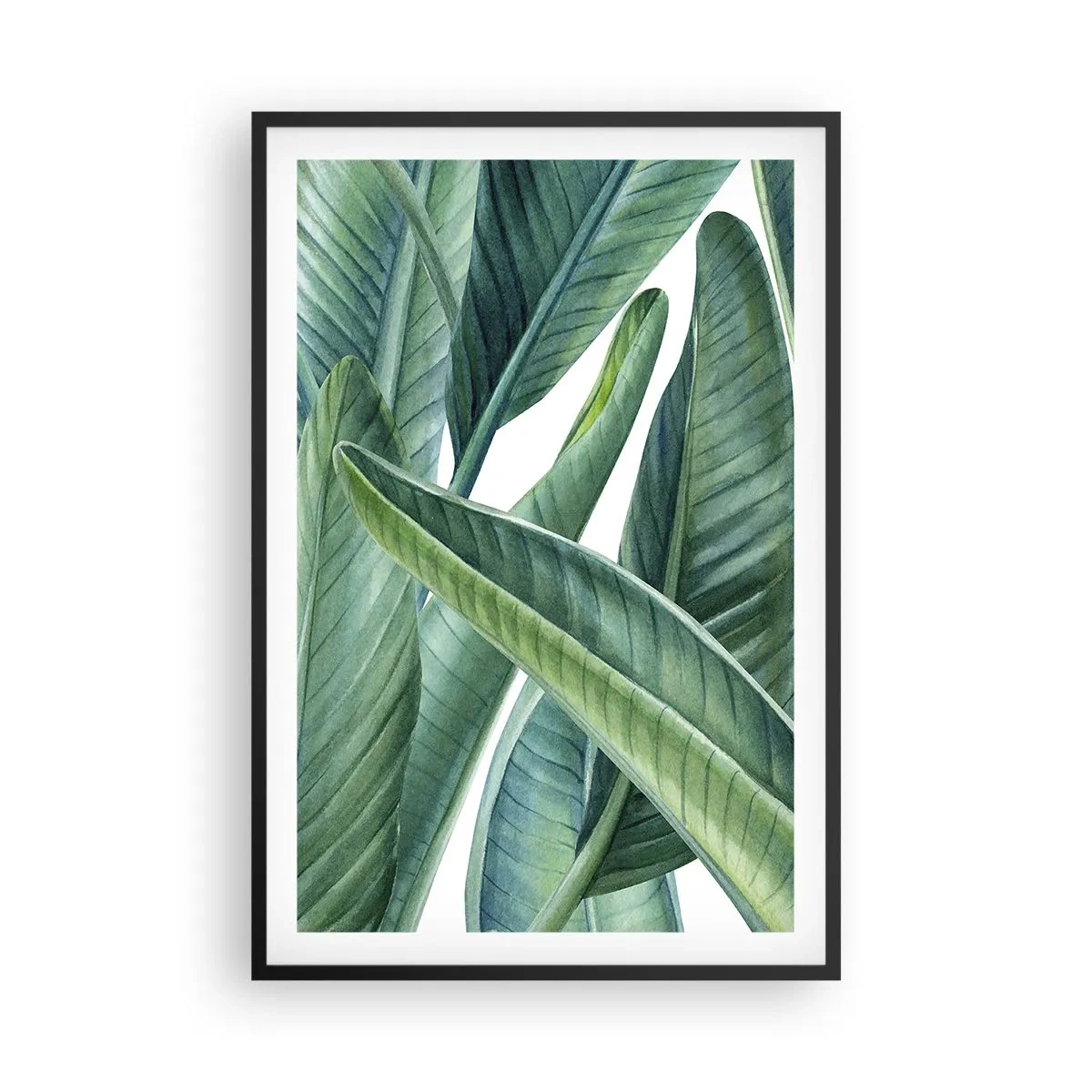 Poster in einem schwarzem Rahmen - An und für sich Grün - 61x91 cm