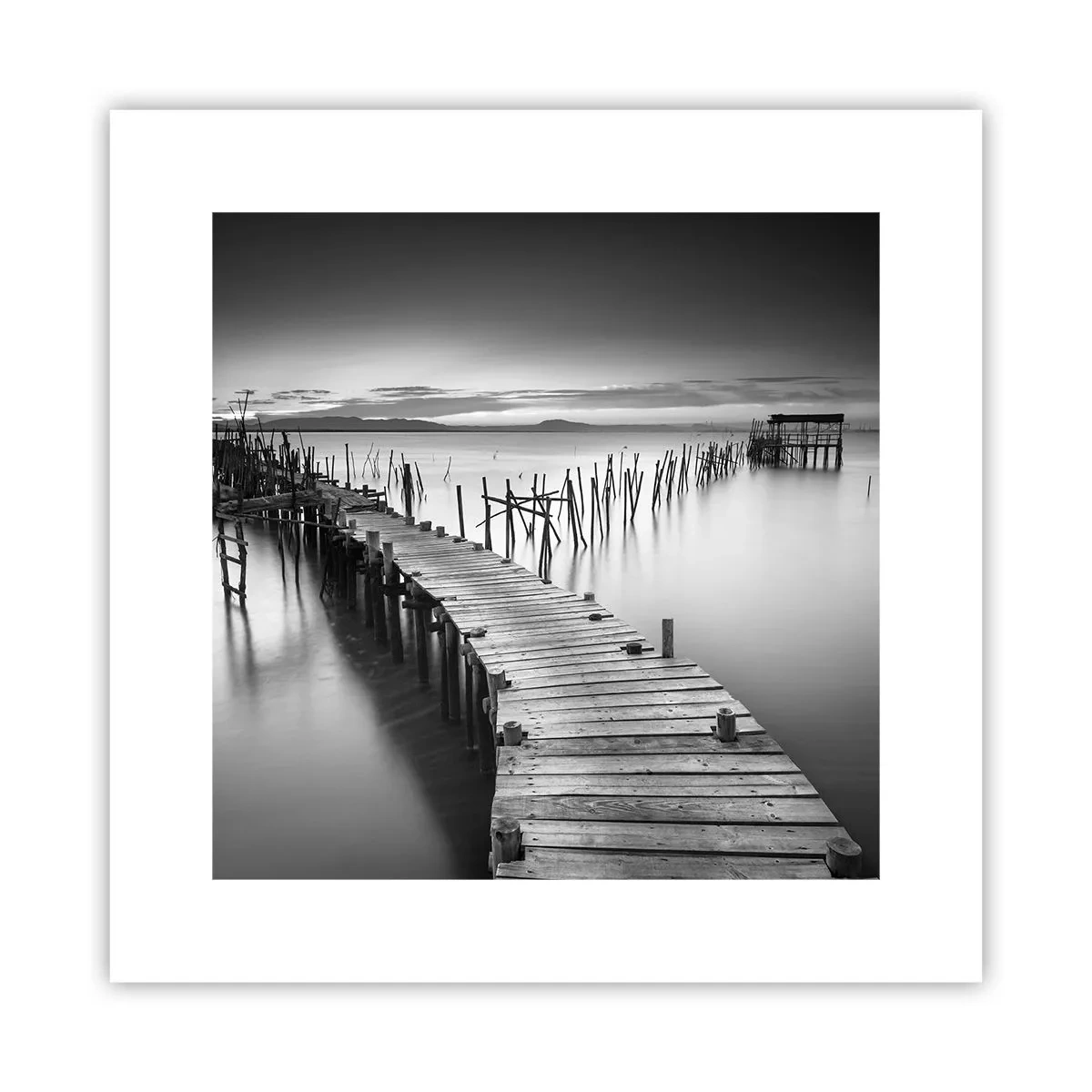 Poster - Der Frieden eines vergessenen Ufers - 30x30 cm