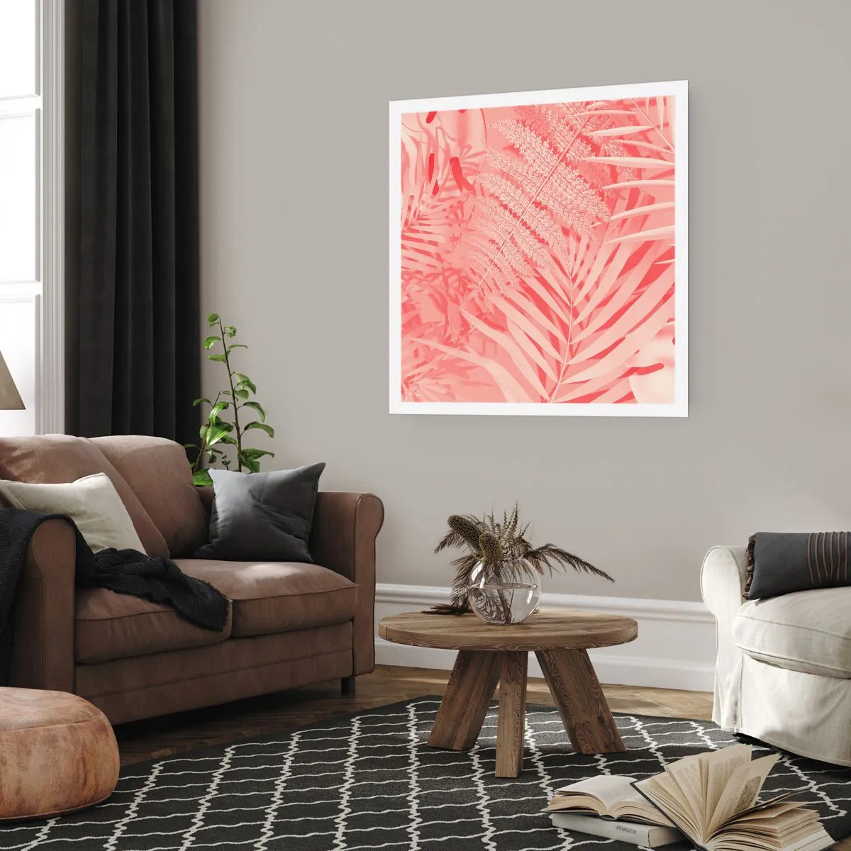 Poster - Rosa Konzept - 40x40 cm