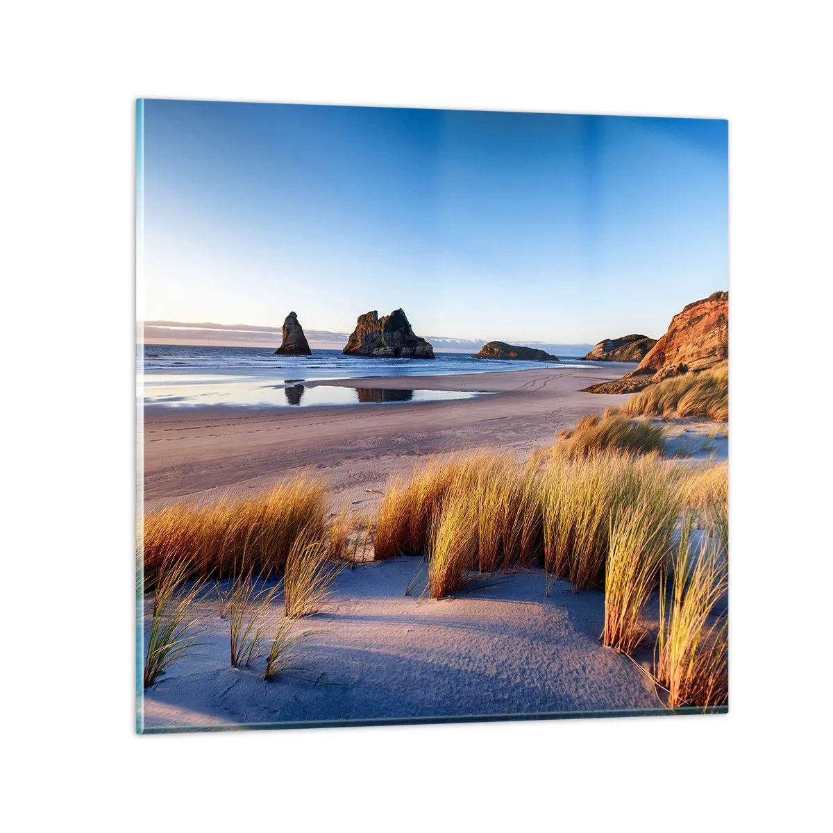 Glasbild - Bild auf glas - Für Friedenssuchende - 60x60 cm