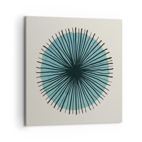 Bild auf Leinwand - Leinwandbild - Strahlend im Blau - 50x50 cm