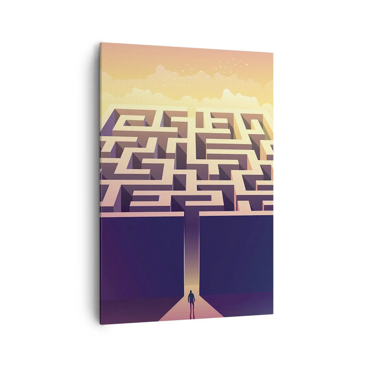 Bild auf Leinwand - Leinwandbild - Entscheidungszeit - 70x100 cm