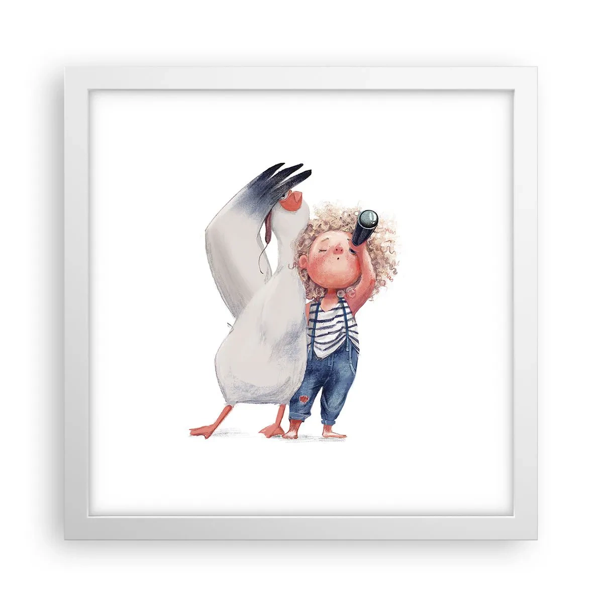 Poster in einem weißen Rahmen - Toller Reiseplan - 30x30 cm