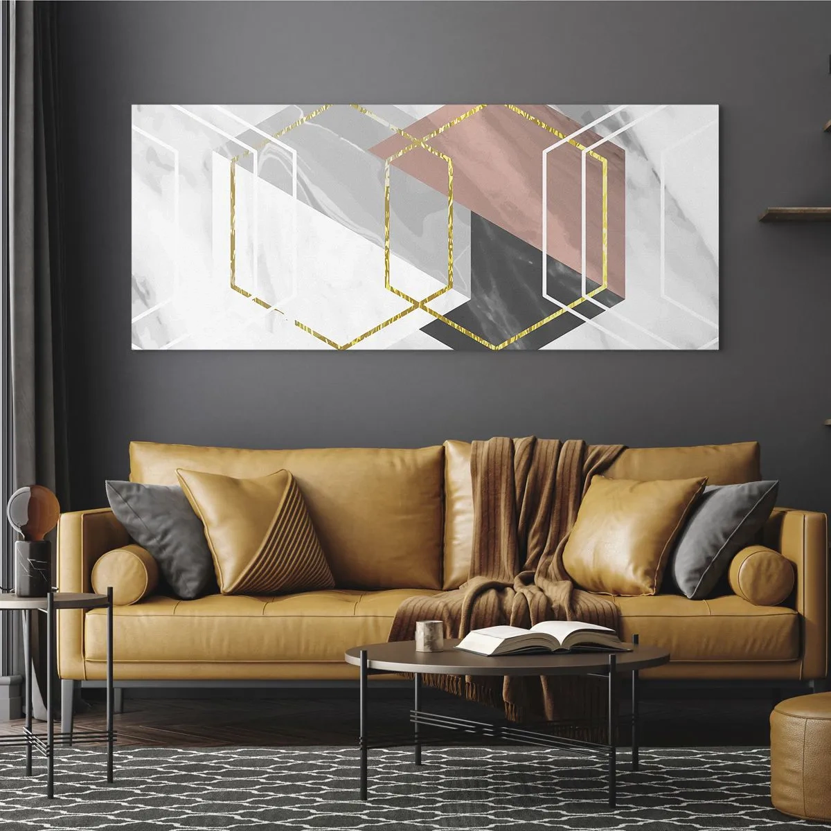 Glasbild - Bild auf glas - Kettenkomposition - 100x40 cm