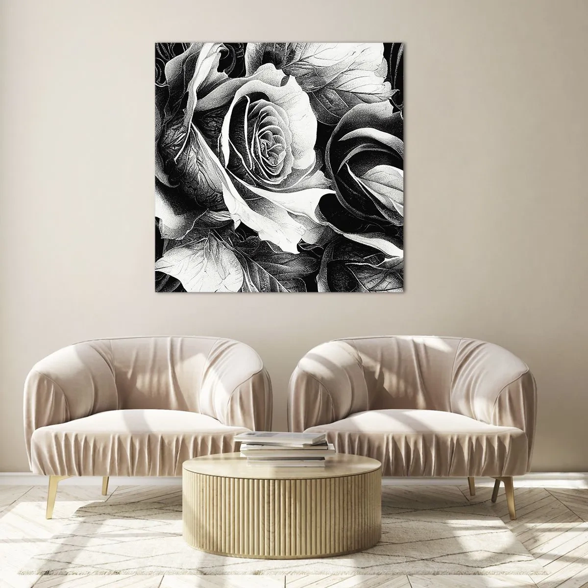 Glasbild - Bild auf glas - Immer Königin - 70x70 cm