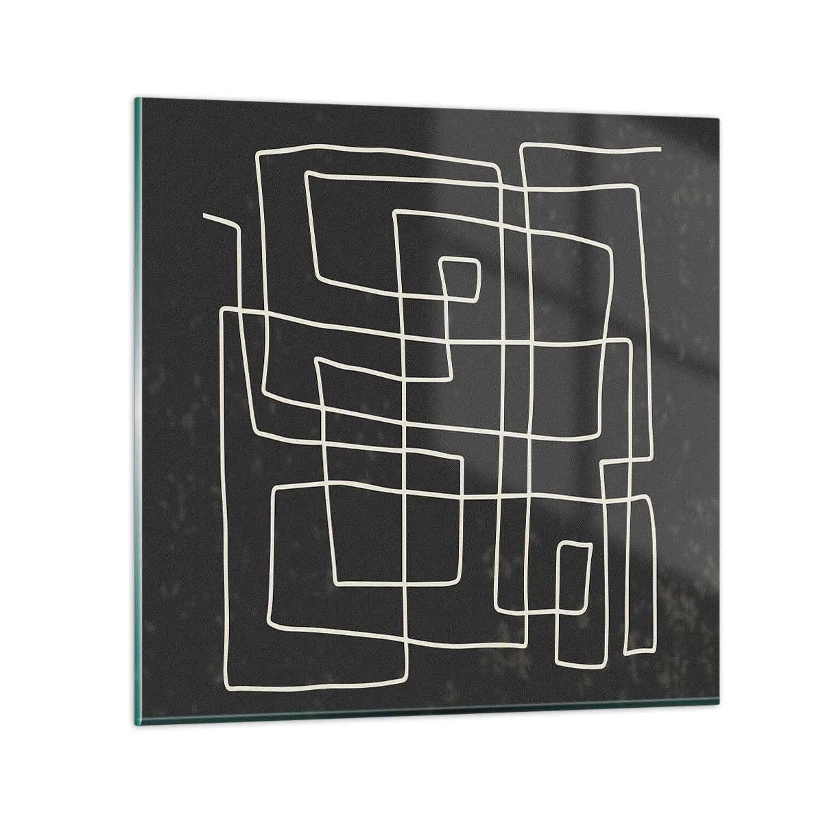 Glasbild - Bild auf glas - Nicht so einfach - 60x60 cm