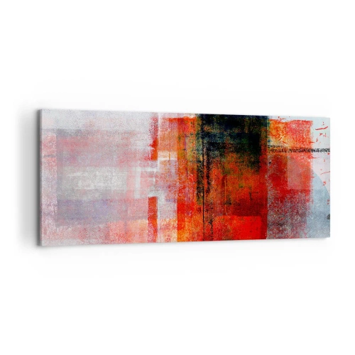 Bild auf Leinwand - Leinwandbild - Komposition leuchtet - 100x40 cm