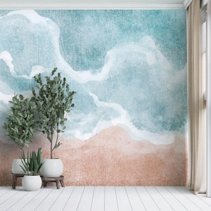 Selbstklebende Fototapete Deluxe Sticker - Cloud-Abstraktion - Strand, Landschaft, Meer - 300x210 cm