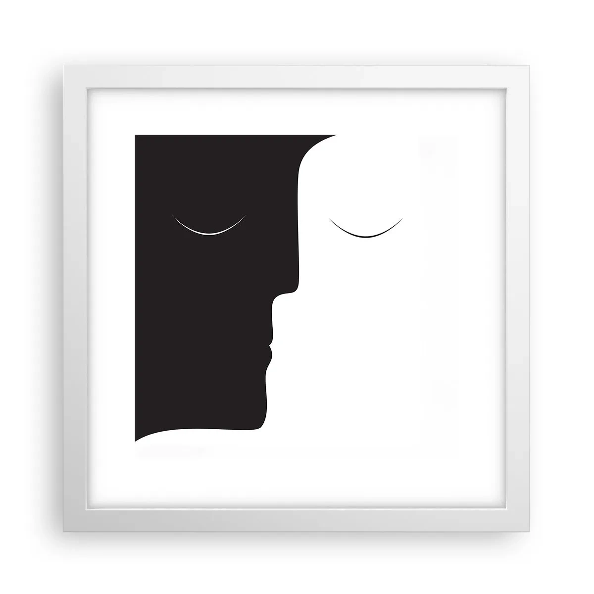 Poster in einem weißen Rahmen - Einheit der Gegensätze - 30x30 cm