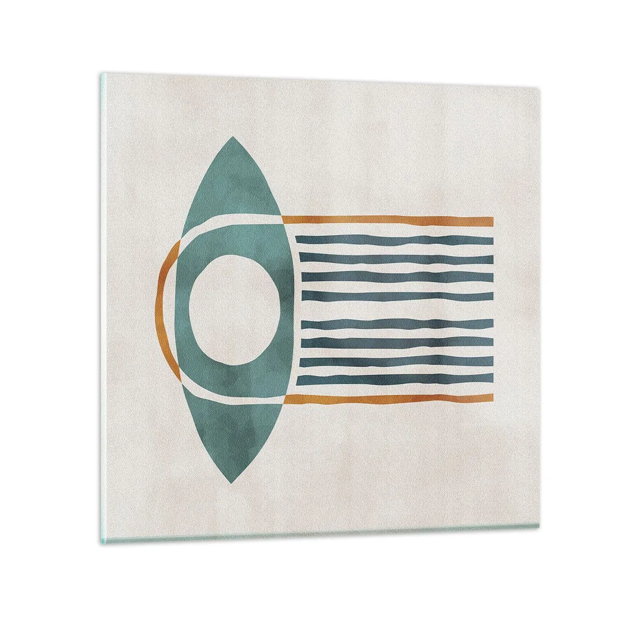 Glasbild - Bild auf glas - Zeichen und Rituale - 40x40 cm