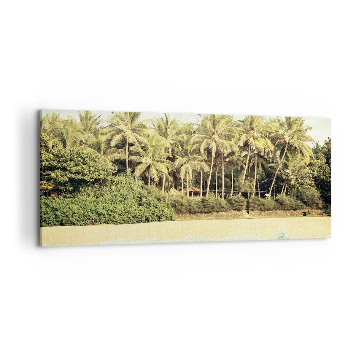 Bild auf Leinwand - Leinwandbild - Wie wäre es hier? - 100x40 cm