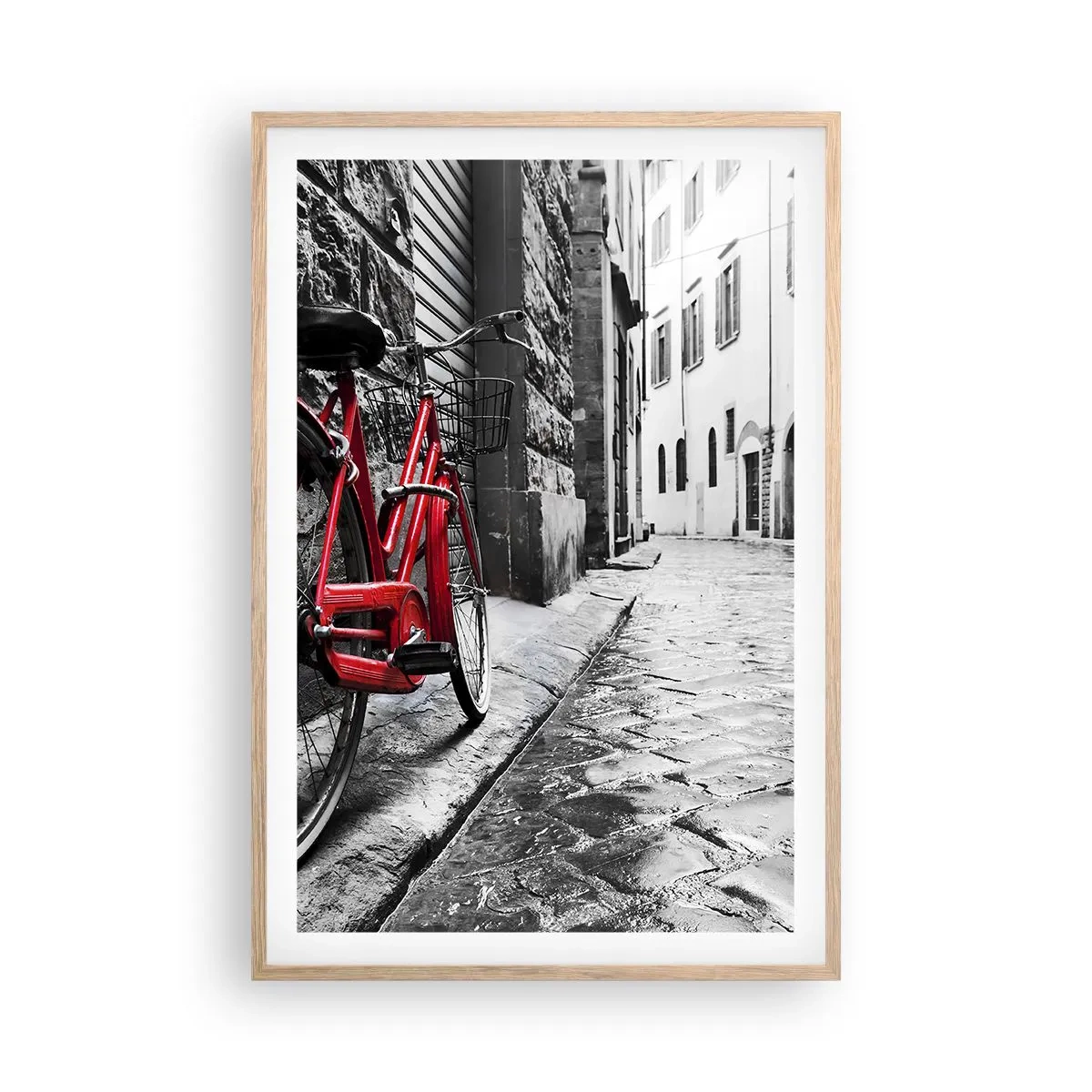 Poster in einem Rahmen aus heller Eiche - Wahre Schönheit wird nicht alt - 61x91 cm