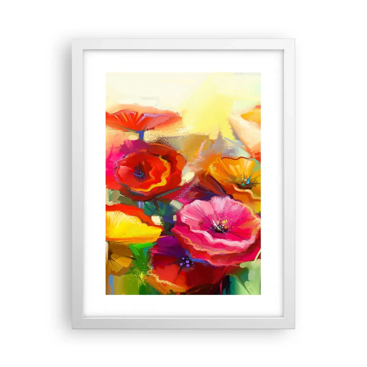 Poster in einem weißen Rahmen - Nicht nur rot - 30x40 cm