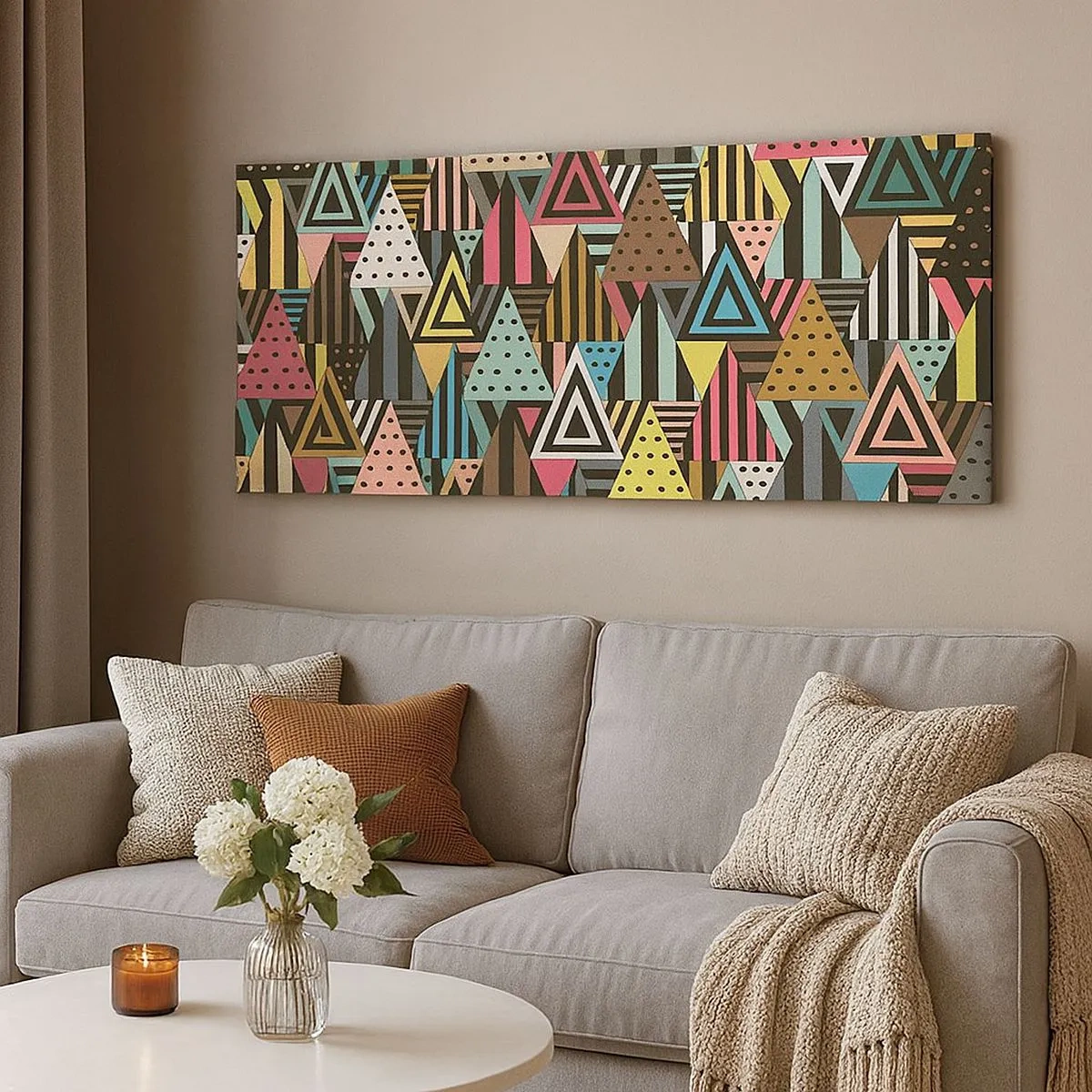 Bild auf Leinwand - Leinwandbild - Im Rhythmus auf drei - 100x40 cm