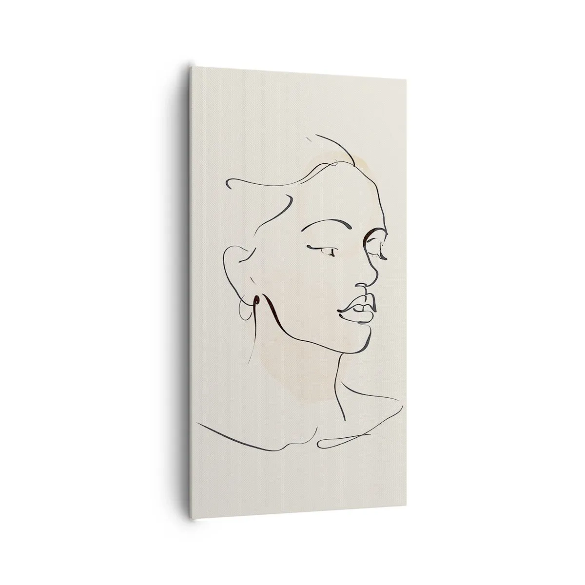 Bild auf Leinwand - Leinwandbild - Eine bestimmte Linie - 65x120 cm