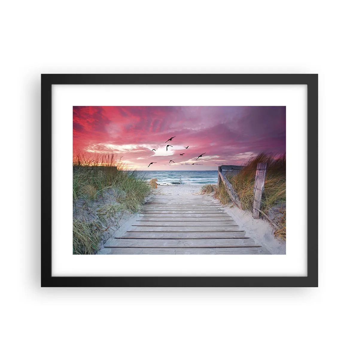 Poster in einem schwarzem Rahmen - Baltischer Eindruck - 40x30 cm