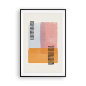 Poster in einem schwarzem Rahmen - Von Ecke zu Ecke - 61x91 cm