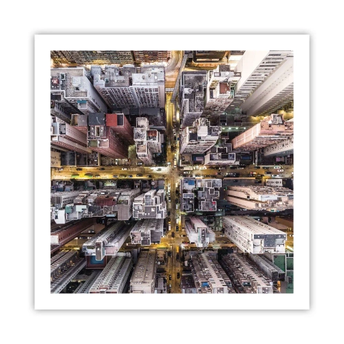 Poster - Grüße aus Hongkong - 60x60 cm