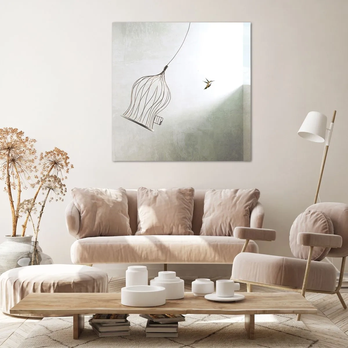 Bild auf Leinwand - Leinwandbild - In seinem Element - 60x60 cm