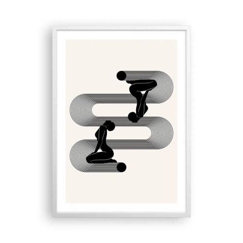 Poster in einem weißen Rahmen - Sinnliche Symmetrie - 50x70 cm
