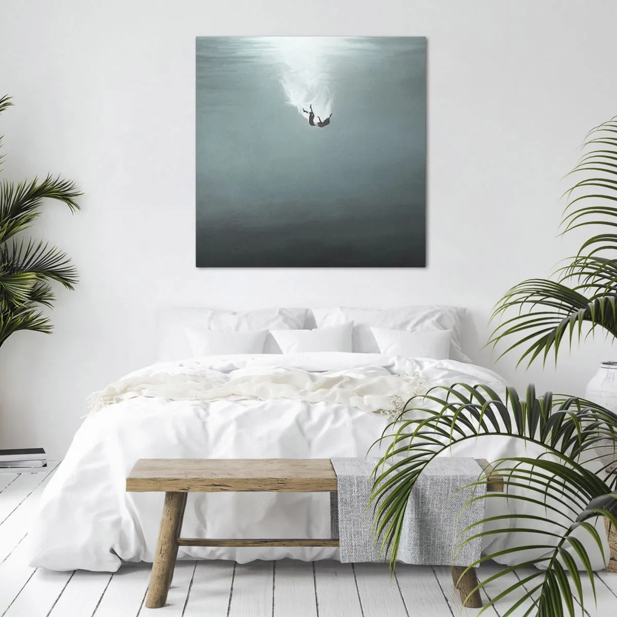Bild auf Leinwand - Leinwandbild - In den Armen des Ozeans - 40x40 cm