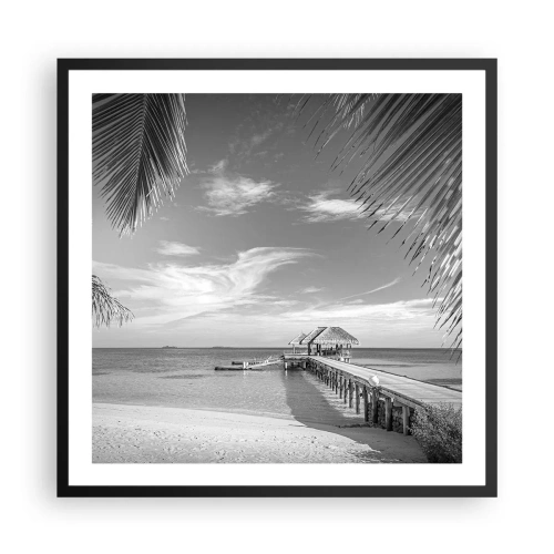 Poster in einem schwarzem Rahmen - Erinnerung oder Traum? - 60x60 cm