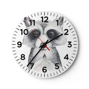 Wanduhr - Glasuhr - Ein Moment zum Bewegen - 40x40 cm