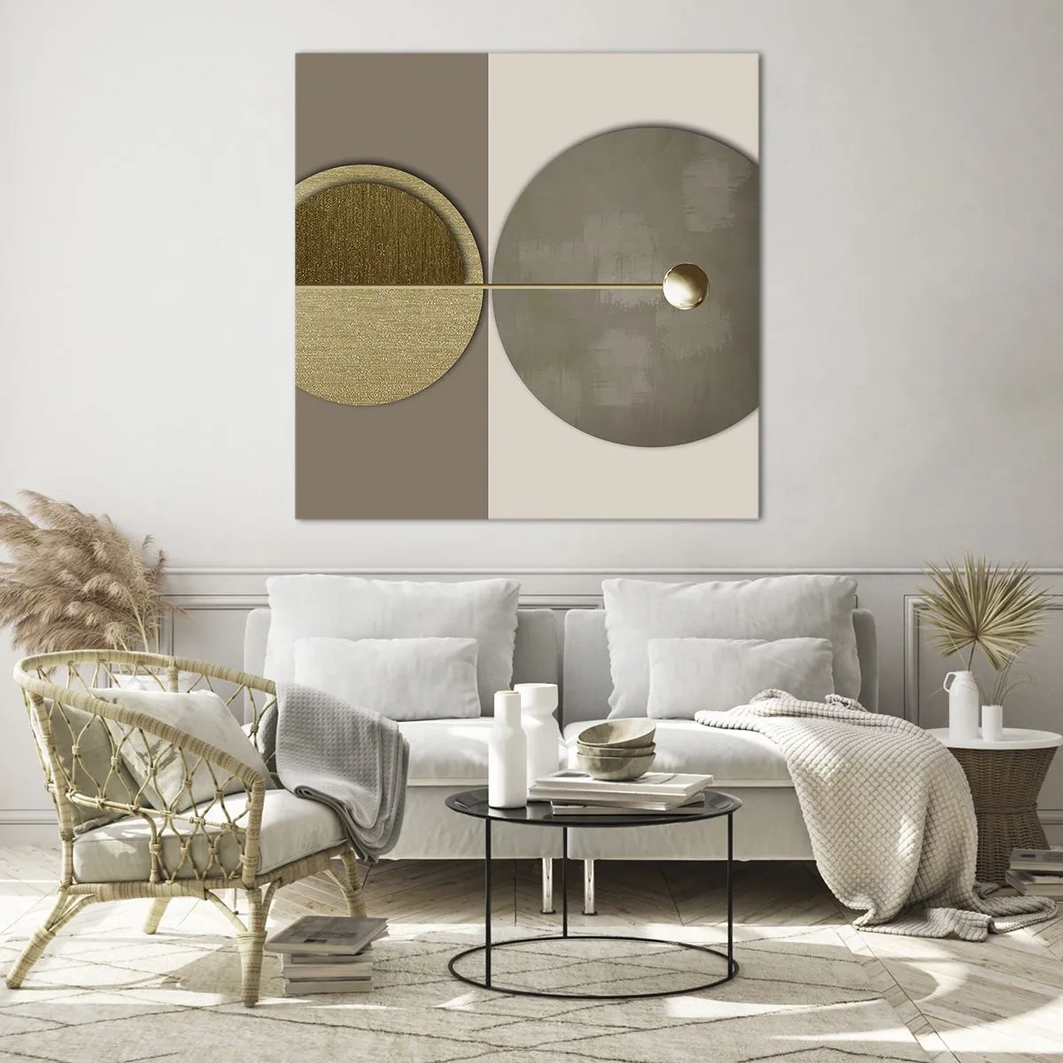 Glasbild - Bild auf glas - Perfekte Balance - 40x40 cm