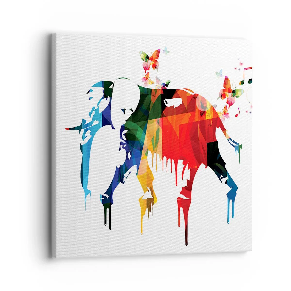 Bild auf Leinwand - Leinwandbild - Jeder kann tanzen - 30x30 cm