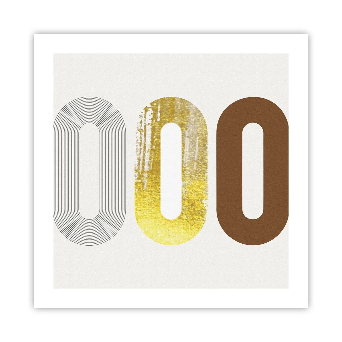 Poster - Oooh! - 50x50 cm